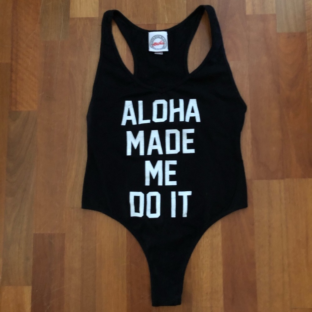 🍍Aloha Made Me Do It Racerback Swimsuit☀️